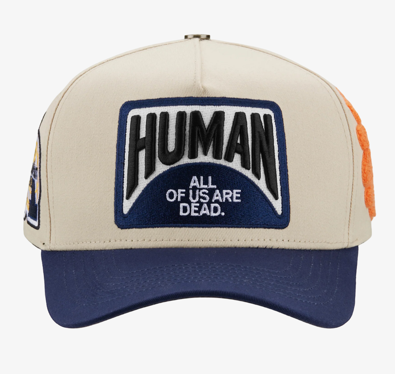 All Human The CURE Creme and Blue Trucker